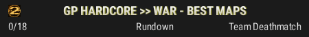 GP HARDCORE >> WAR - BEST MAPS